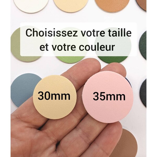 Forme Rond en Appleskin lisse 30mm/35mm pour bijoux