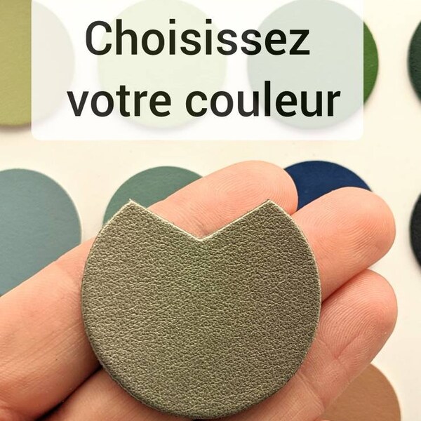 Forme Rond croqué en Appleskin lisse pour bijoux