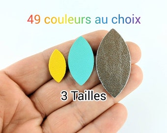 Cuir  Feuille 3 Tailles 49 couleurs