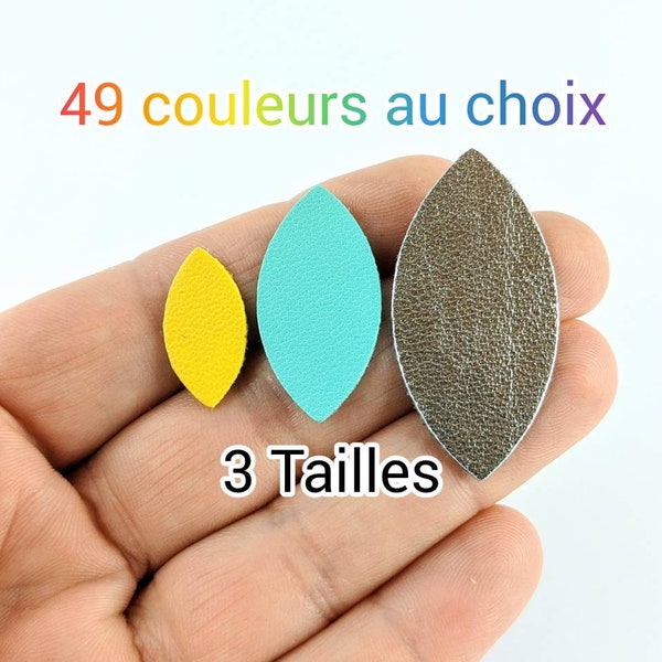 Cuir  Feuille 3 Tailles 49 couleurs