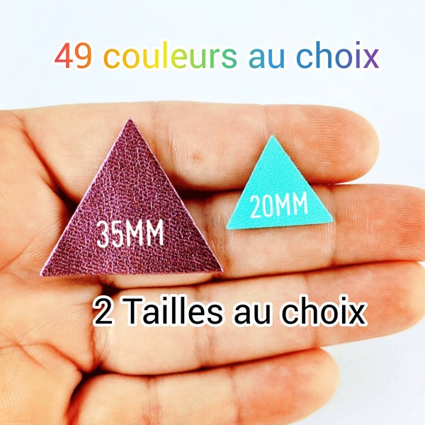 Cuir Triangle 2 tailles 49 couleurs