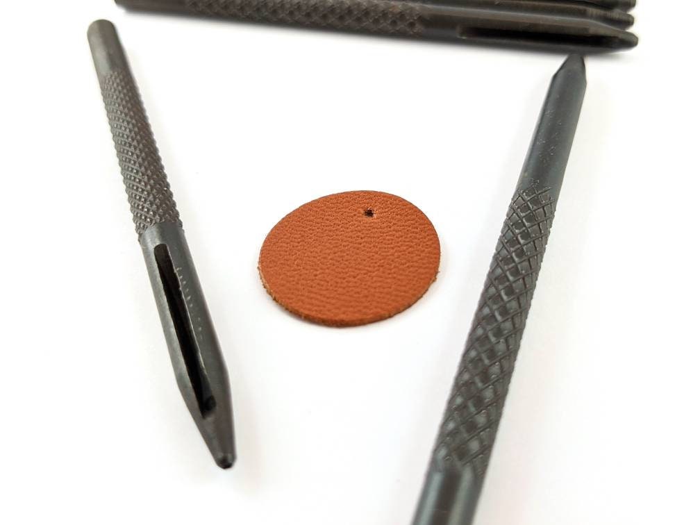Emporte Pièce à frapper - Poinçon pour percer le cuir ou plastique -  Diamètre : 2,5 mm