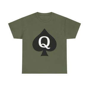 Vintage Queen of Spades Unisex Heavy Cotton Tee, Hotwife Shirt, Gift for QoS, Cool Graphic Tee, Casual Wear, Fun Tee image 6