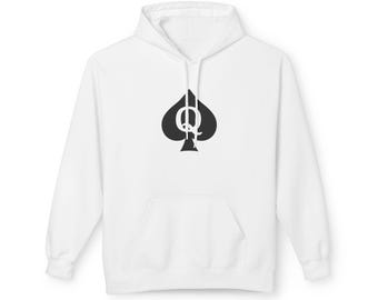 Stylish QoS Hoodie with Queen of Spades Design for Casual Vibes, Perfect for Gifts, Everyday Wear, and Celebrations