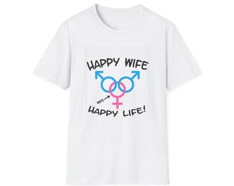 Swinger Lifestyle T-Shirt: Happy Wife, Party Tee
