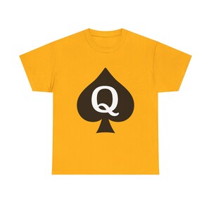 Vintage Queen of Spades Unisex Heavy Cotton Tee, Hotwife Shirt, Gift for QoS, Cool Graphic Tee, Casual Wear, Fun Tee image 3