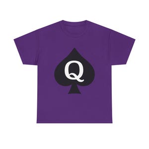 Vintage Queen of Spades Unisex Heavy Cotton Tee, Hotwife Shirt, Gift for QoS, Cool Graphic Tee, Casual Wear, Fun Tee image 12