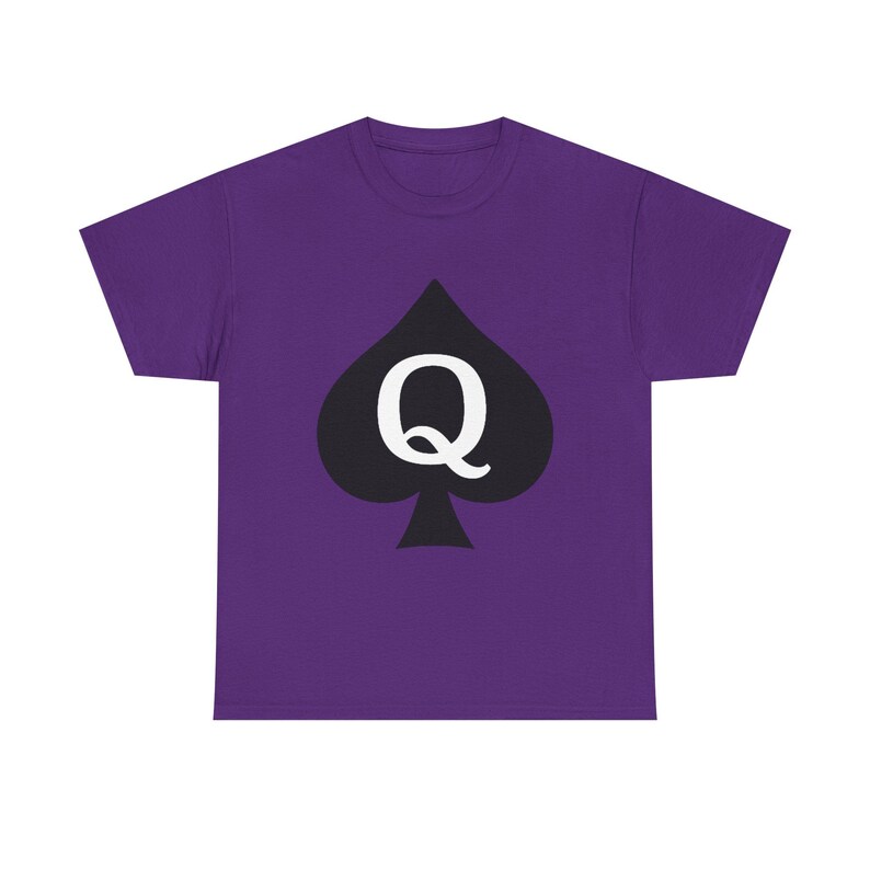 Vintage Queen of Spades Unisex Heavy Cotton Tee, Hotwife Shirt, Gift for QoS, Cool Graphic Tee, Casual Wear, Fun Tee image 12