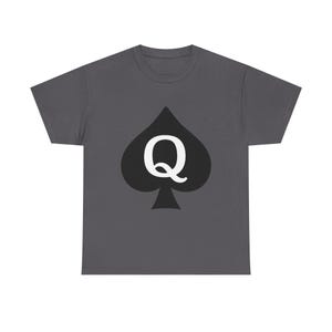 Vintage Queen of Spades Unisex Heavy Cotton Tee, Hotwife Shirt, Gift for QoS, Cool Graphic Tee, Casual Wear, Fun Tee image 9
