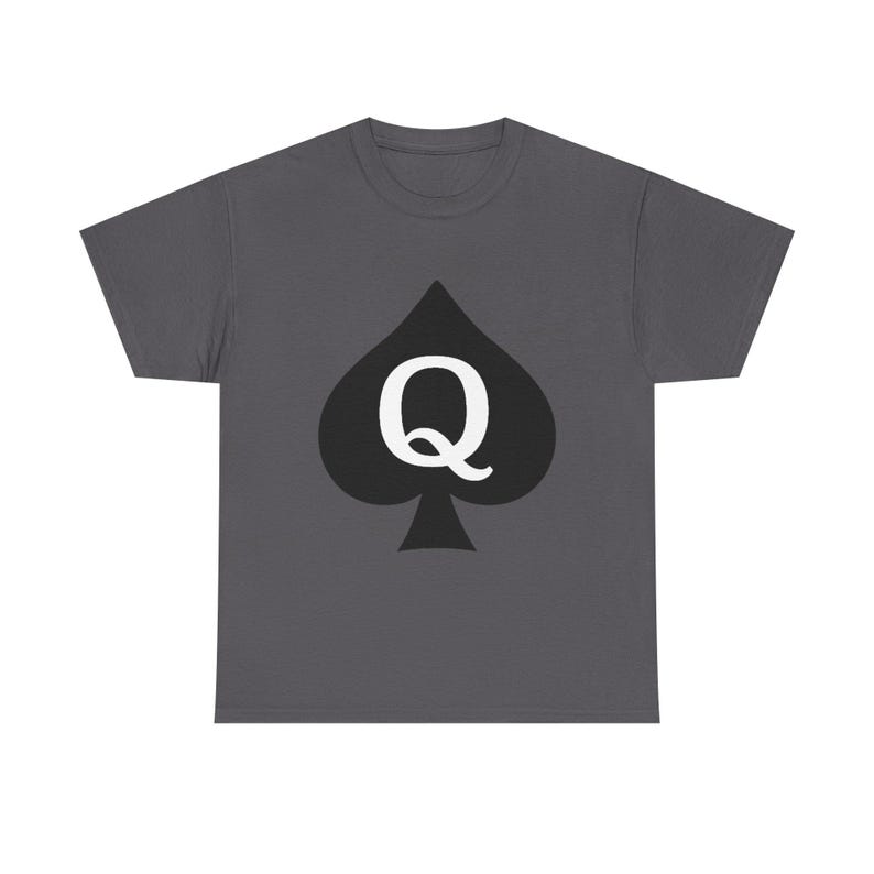 Vintage Queen of Spades Unisex Heavy Cotton Tee, Hotwife Shirt, Gift for QoS, Cool Graphic Tee, Casual Wear, Fun Tee image 9