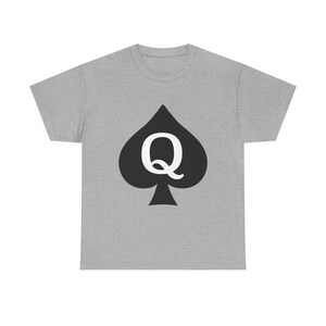 Vintage Queen of Spades Unisex Heavy Cotton Tee, Hotwife Shirt, Gift for QoS, Cool Graphic Tee, Casual Wear, Fun Tee image 2