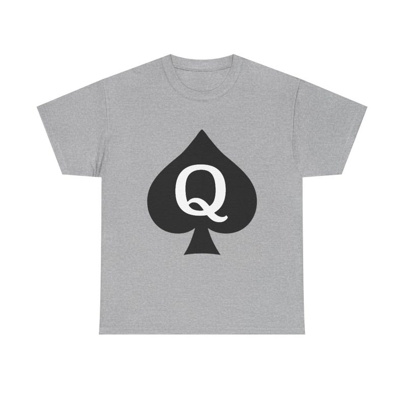 Vintage Queen of Spades Unisex Heavy Cotton Tee, Hotwife Shirt, Gift for QoS, Cool Graphic Tee, Casual Wear, Fun Tee image 2