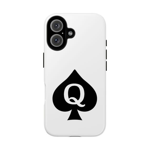 Stylish Phone Case for Hotwives, Tough Phone Case, Unique Gift for Hotwife, Customizable Phone Cover, Queen of Spades Design