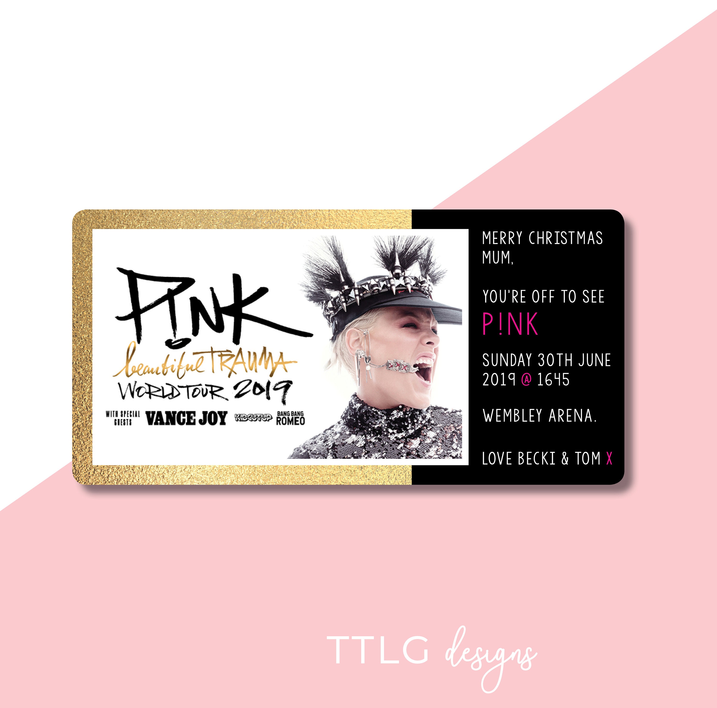 Personalisierte Gutschein Ticket Konzert Event Konzert | Etsy