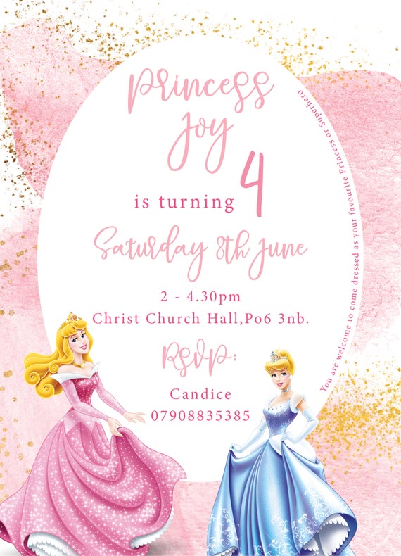 Princess Birthday Party Invitations Template from i.etsystatic.com