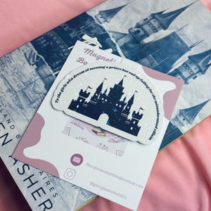 The fine print book dedication holographic sparkly Magentic Bookmark | Lauren Asher Dreamland Billionaires