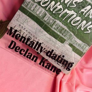 Mentally Dating Declan Kane acrylic bookmark | Terms and Conditions | Dreamland Billionaires