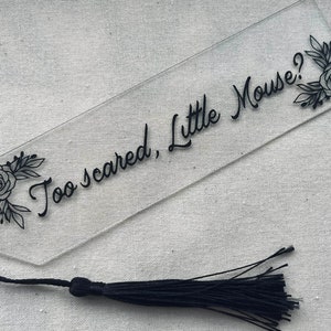 Too Scared, Little Mouse? | Haunting Adeline Bookmark with black tassel | HD Carlton | LICENSED