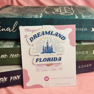 Dreamland Florida holographic sparkly Magentic Bookmark | Lauren Asher Dreamland Billionaires