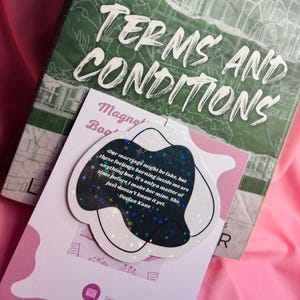 Declan Kane Quote holographic sparkly Magentic Bookmark | Terms and Conditions Lauren Asher Dreamland Billionaires