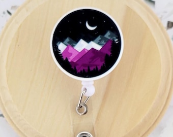 asexual pride badge reel for teachers, ace flag badge topper nurse gifts for women, LGBTQ badge holder retractable, pride month stuff, best