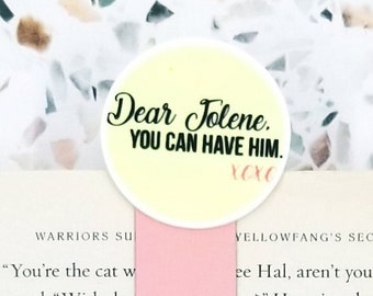 Jolene you can have him magnetic bookmark for best friend, divorced AF divorced gifts for her, funny bookmarks for sister, country music