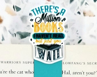 there's a million books I haven't read TBR bookmark for women, Hamilton bookmark for adults, musical theater gifts for teens, drama teacher