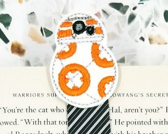 orange droid magnetic bookmark for teenage boys, movie bookmarks for men, Easter basket stuffers for boys, rebel alliance outer space galaxy