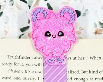 pink monster magnetic bookmark for girls bookmark for book lovers, Easter basket stuffers for kids bookmark for daughter, cute gifts for