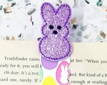 Easter Peeps cute Easter magnetic bookmark for girls, marshmallow bunny Easter bookmark for boys, Easter basket stuffers for kids Easter egg