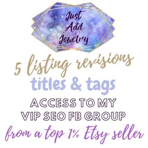 Etsy SEO help for 5 listings, SEO Assistance, Etsy Tag Revision, Title Revision, SEO optimization, Etsy Help, Best Sellers 2024, Keyword