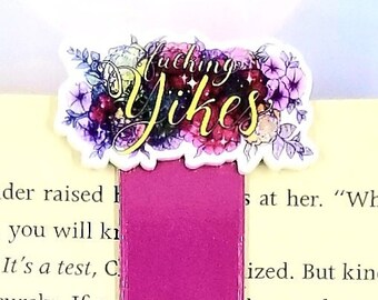 fucking yikes funny bookmark for women, sassy bookmarks for book lovers, white elephant gifts funny stocking stuffers for adults Christmas