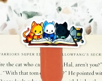 Potter cats magnetic bookmark for book lovers, Dramione merch, cute cat bookmarks for women, Easter basket stuffers for kids, cat gifts for