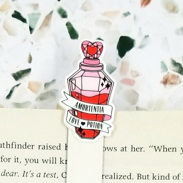 amortentia love potion wizard bookmark for her, Dramione merch, witchy gifts for women, smut bookmarks for bestie, Valentines Day gifts for