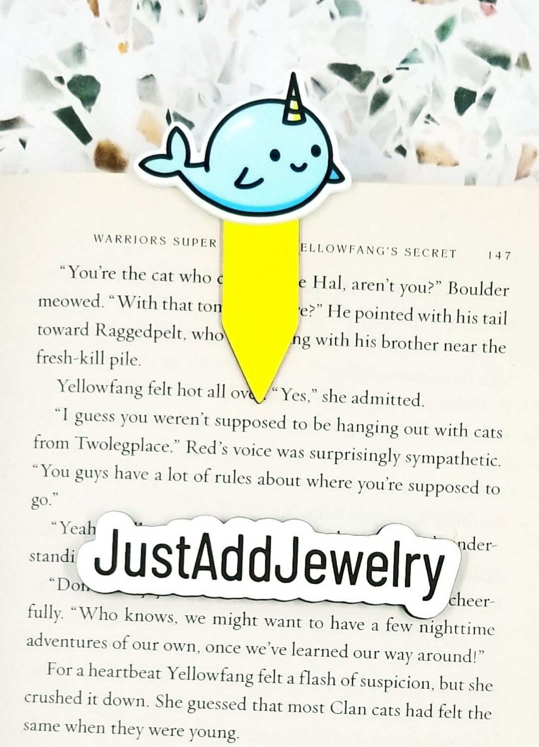 Narwhal Unicorn of the Sea Cute Magnetic Bookmark Kawaii Bookmarks for ...