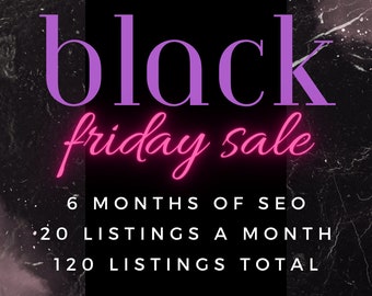 BLACK FRIDAY: 6 months of SEO subscription package