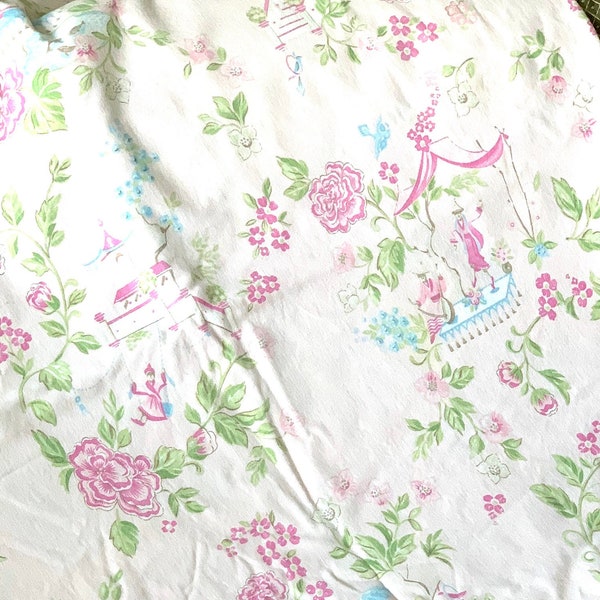 Housse De Couette Pottery Barn Teen TWIN Isabella - Rose Motif Paisley - 100% Coton