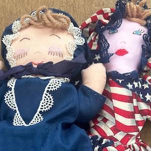 Sweet Vintage Handmade Topsy Turvey Dolls, Your Choice or Both