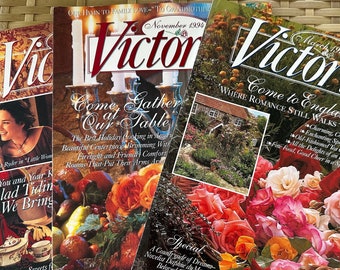 TRES números de la revista Vintage Victoria de 1994 en muy buenas condiciones