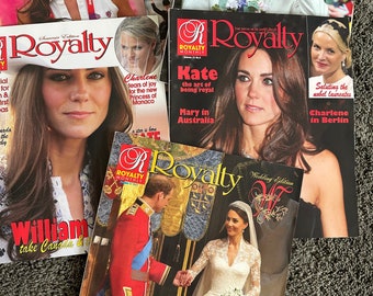 Five 2011 Issues of Royalty Monthly with Kate Middleton on Cover