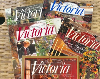 Cinco números de la revista Vintage Victoria de 1993 en muy buen estado