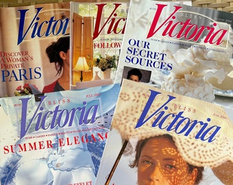 美品　洋雑誌　Victoria 1993,2-12 11冊 Vintage Victoria Magazine Lot 1990 Nov., Dec. & BLISS 1998