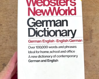 Vintage Webster's German Dictionary, 1987 Hardcover