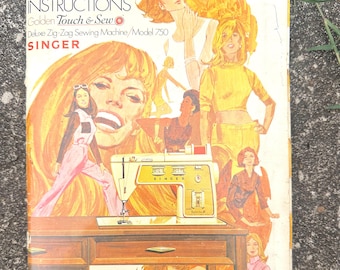 Singer Modèle 750 Manuel d'instructions Deluxe Zig Zag