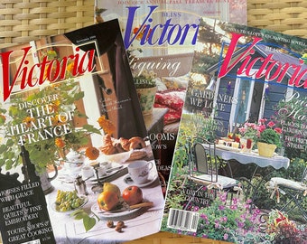 TRES números de la revista Vintage Victoria de 1999 en muy buenas condiciones