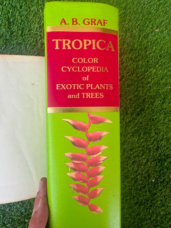Vintage Tropical Plant Encyclopedia Packed With Color Photos