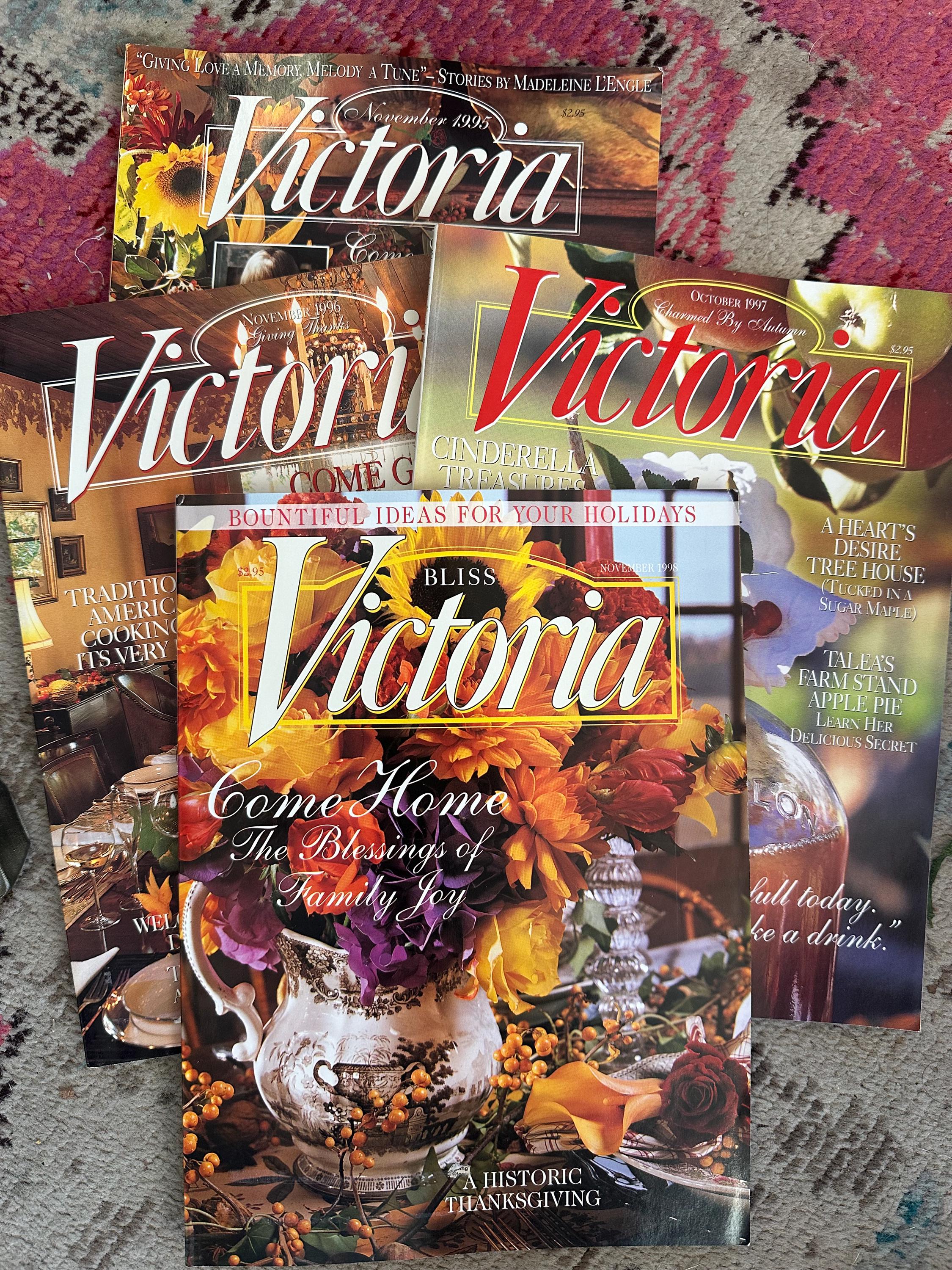 美品　洋雑誌　Victoria 1993,2-12 11冊 Four Fall Vintage Victoria Magazine Issues From 90s - Etsy