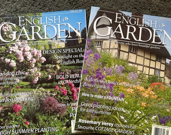 Dos números antiguos de la revista The English Garden: junio/julio y agosto/septiembre de 1999