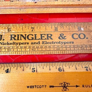 Amazing Lot of 7 Vintage Wooden Rulers: 18