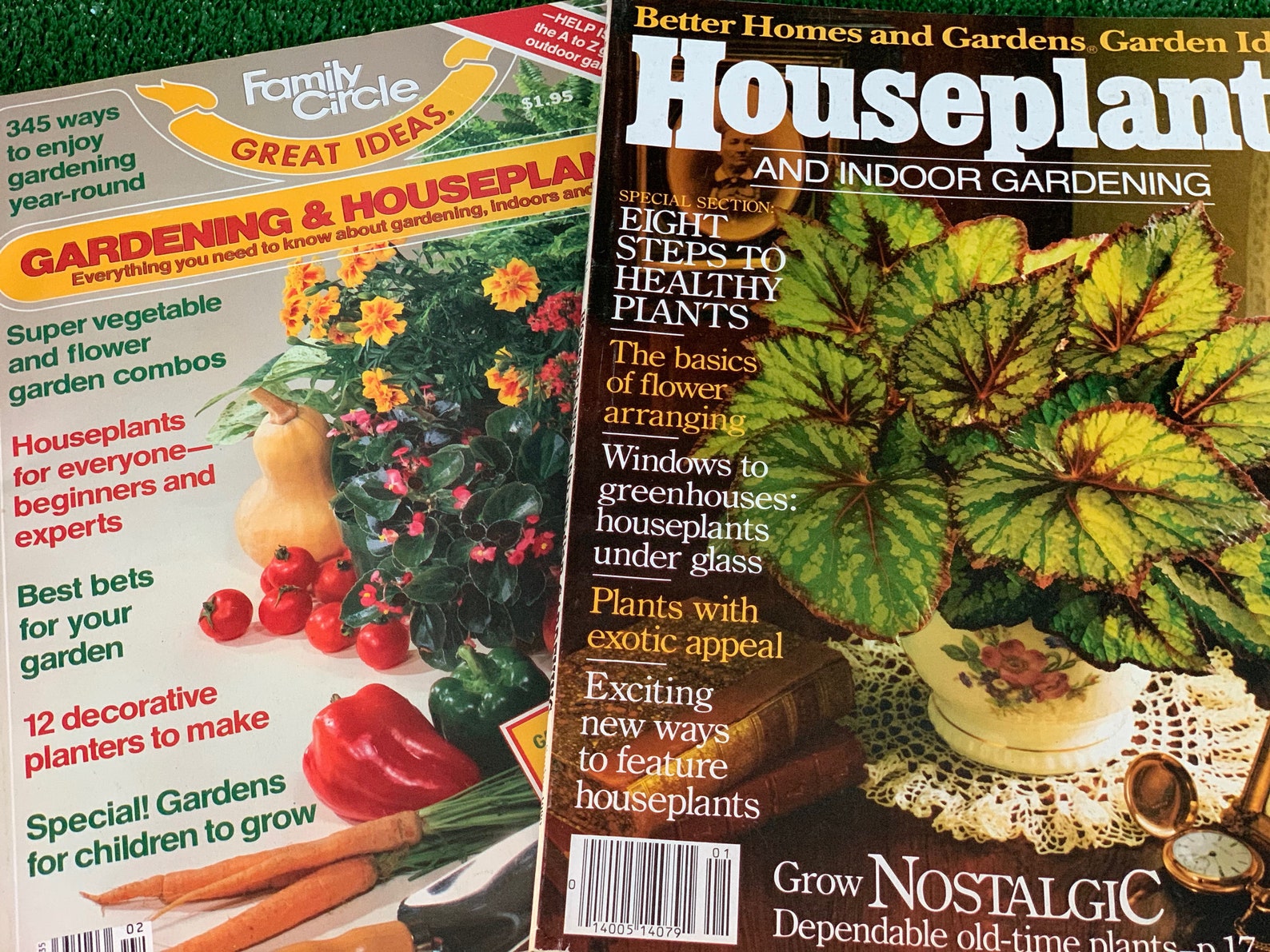 Vintage Garden Magazines / 1980s Houseplants and Garden Guides Etsy